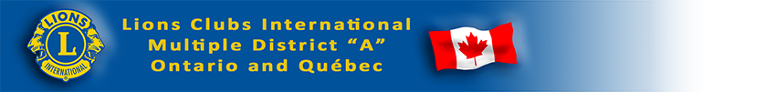 Lions Clubs International Multiple District A, Ontario, Canada