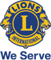 Lions Logo with We Serve Slogan