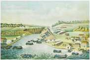 Description: The battle of Queenston Heights, 13 October 1812